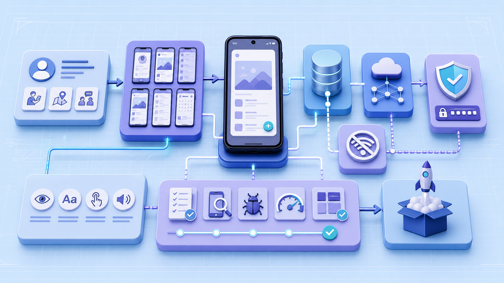 화면과 데이터, 보안, 오프라인, 테스트를 연결한 Android MVP 설계도