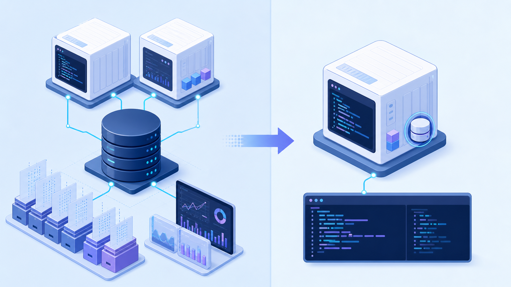 PostgreSQL과 히스토리 통계 구조를 단일 SQLite 기반 애플리케이션으로 바꾸는 아키텍처 비교
